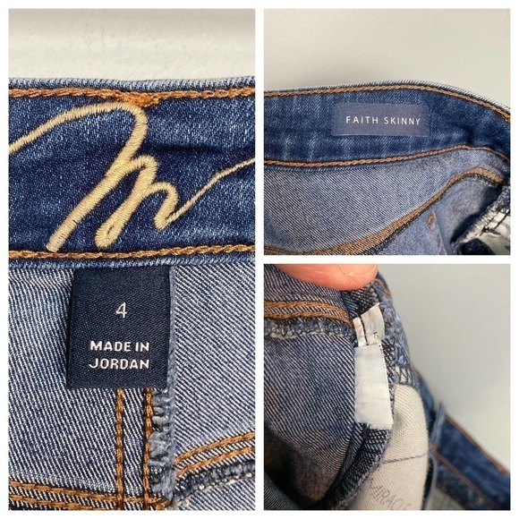 𝅺miracle Jean Faith Skinny Medium Wash Stretch Slimming Jeans Women's Size 4 - Picture 10 of 10